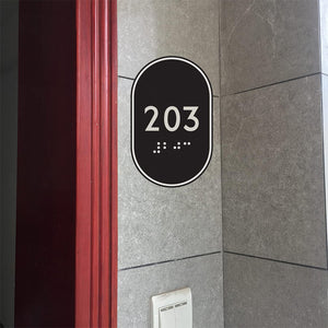 house number plate Household American ADA Braille room number No punching house plate Number of hotel rooms