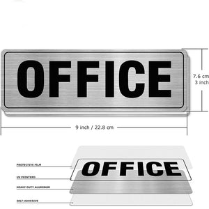 aluminum plate natural brushed signage warning sign office direction sign