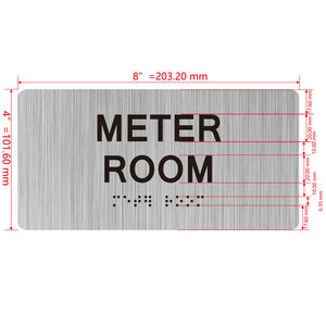 building sign 8X4 inch touch braille sign Braille BUILDING SIGN