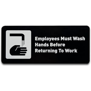 employee hand washing sign kitchen utensils sign bathroom sign signage