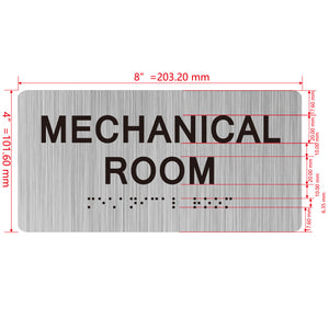 Electrical Cabinet Signs - ADA-compliant utility signs, raised letters, level 2 braille