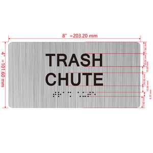 building sign 8X4 inch touch braille sign Braille BUILDING SIGN