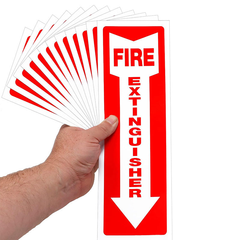 Vinyl Fire Safety Fire Extinguisher Logo Sticker Tip FIRE Sticker