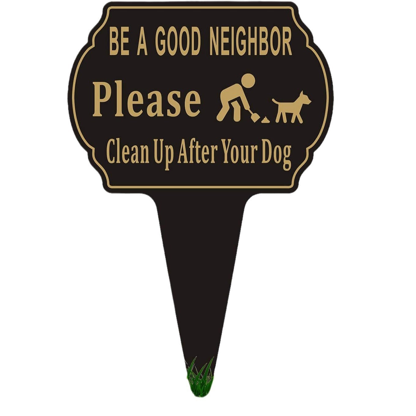 No dog defecation in the yard sign high definition color printing park placard warning sign dog sign