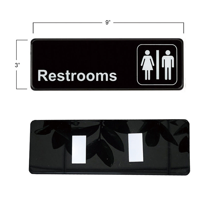 hotel bathroom door signs 3D three-dimensional men's and women's bathroom signs, toilet signs