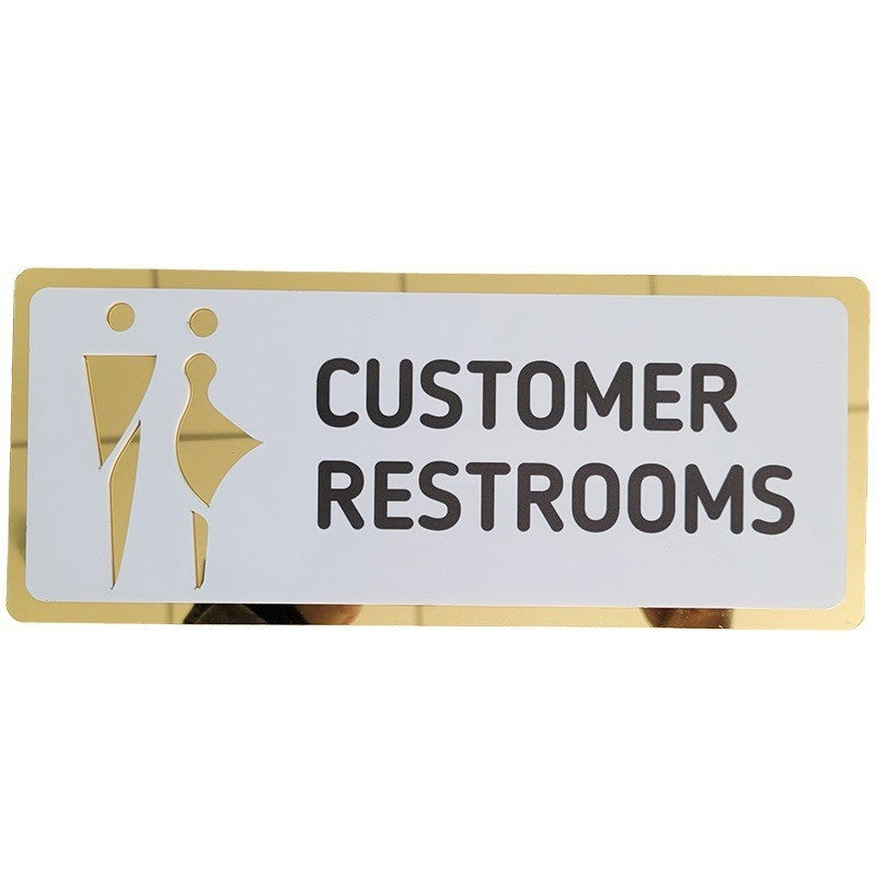 3D three-dimensional hollow men's and women's toilets signage portal sign UV acrylic toilet sign