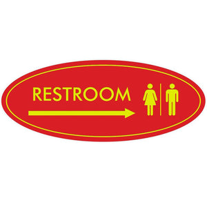 acrylic self-adhesive unisex toilet sign office door number business bathroom toilet sign