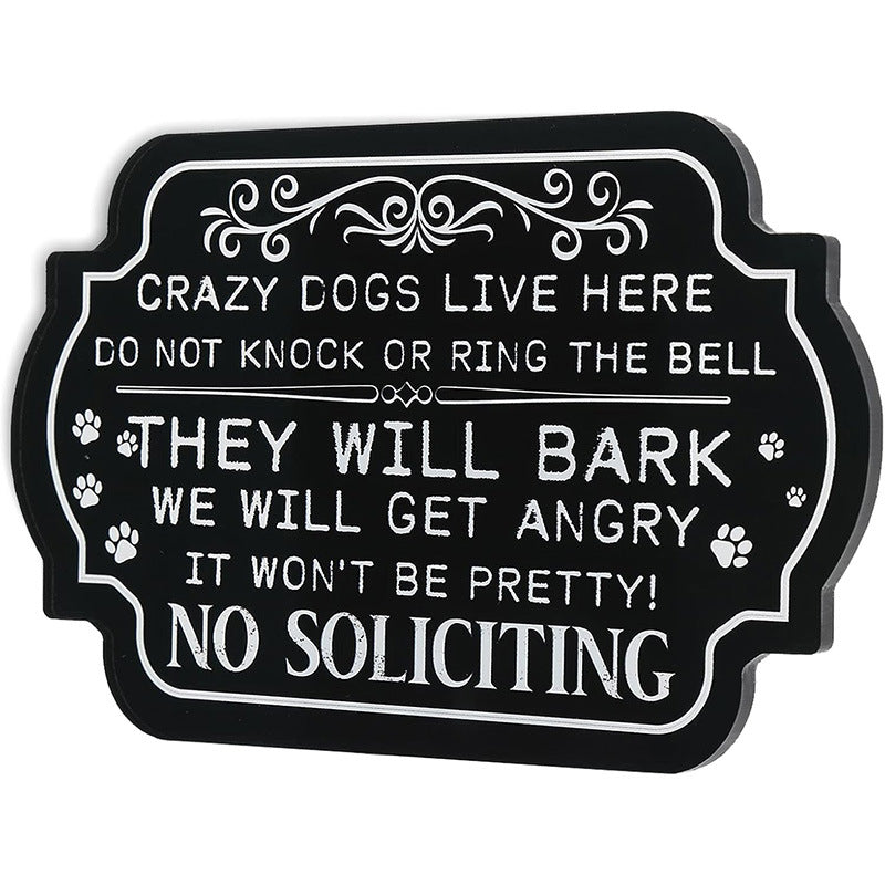 Front door decoration No solicitation sign Modern design Acrylic door sign NO SOLICITING SIGN