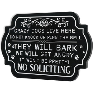 Front door decoration No solicitation sign Modern design Acrylic door sign NO SOLICITING SIGN