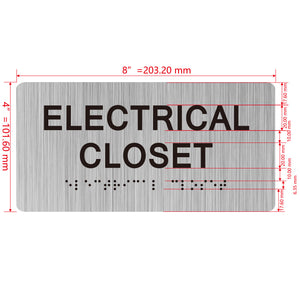 building sign 8X4 inch touch braille sign Braille BUILDING SIGN