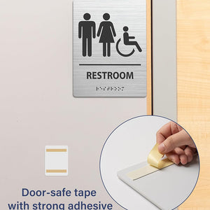 special toilet signage three-dimensional braille RESTROOM prompt sign raised text sign factory