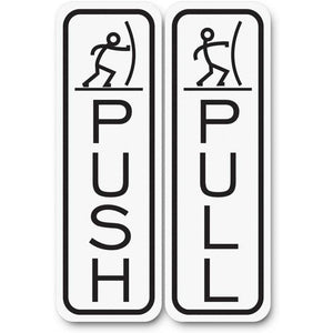 acrylic door sign, glass door push and pull left and right bathroom civilized slogan sign pull push