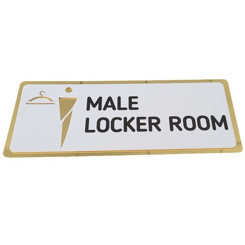 3D three-dimensional hollow men's and women's toilets signage portal sign UV acrylic toilet sign