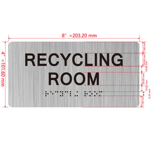 building sign 8X4 inch touch braille sign Braille BUILDING SIGN
