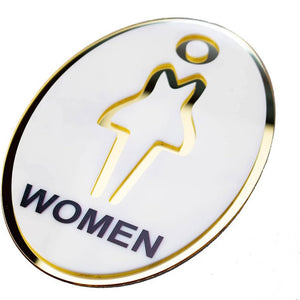 acrylic bathroom door number three-dimensional men's and women's toilets signage office toilet reminder MEN