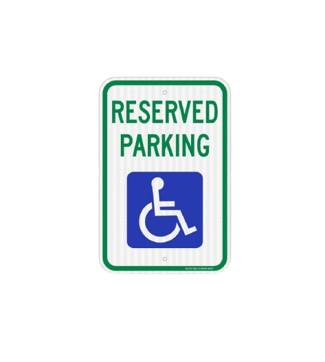 Reflective signs All reserved Aluminum parking Reserved parking signs Disabled parking signs Signage signage