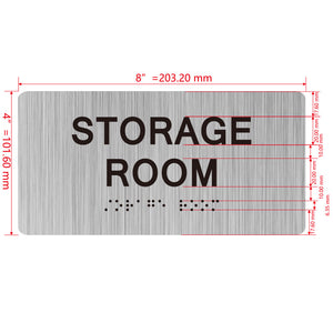 building sign 8X4 inch touch braille sign Braille BUILDING SIGN