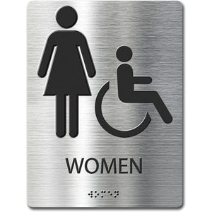 special toilet signage three-dimensional braille RESTROOM prompt sign raised text sign factory