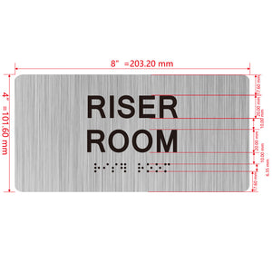 building sign 8X4 inch touch braille sign Braille BUILDING SIGN
