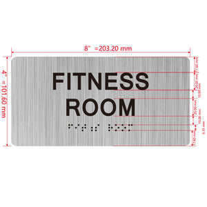 building sign 8X4 inch touch braille sign Braille BUILDING SIGN