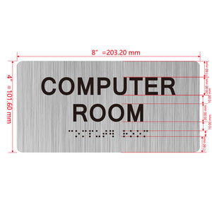 building sign 8X4 inch touch braille sign Braille BUILDING SIGN