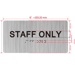 building sign 8X4 inch touch braille sign Braille BUILDING SIGN
