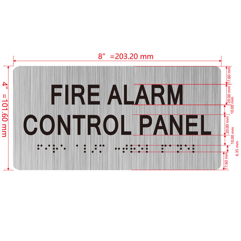 building sign 8X4 inch touch braille sign Braille BUILDING SIGN