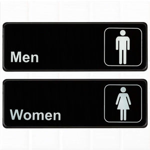 hotel bathroom door signs 3D three-dimensional men's and women's bathroom signs, toilet signs