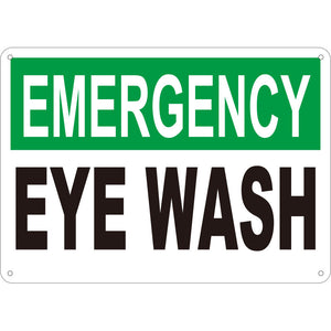 Eye Washing Station Signs Reflective Emergency Eye Washing Station Signs OSHA Safety Signs