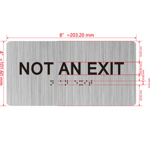 building sign 8X4 inch touch braille sign Braille BUILDING SIGN