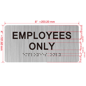 building sign 8X4 inch touch braille sign Braille BUILDING SIGN