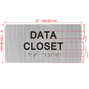 building sign 8X4 inch touch braille sign Braille BUILDING SIGN