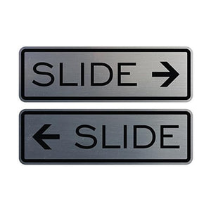 SLIDE DOOR SIGN Sliding door Glass door Tip sign Signage Sliding door