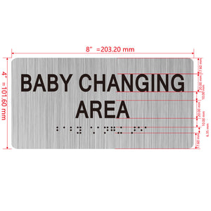 building sign 8X4 inch touch braille sign Braille BUILDING SIGN