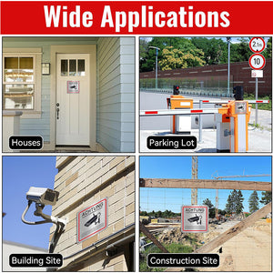 aluminum plate natural color brushed signs German monitoring warning signs warning signs surveillance signs