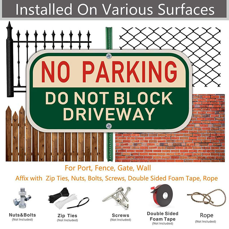 No Parking Driveway Sign No Blocking Driveway Safe Passage Signs