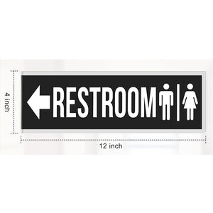 L-shaped double-sided toilet signs men's and women's toilets signs