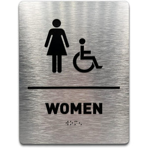 Customized Braille signs Men's and women's toilets Touch bump signs Braille signs