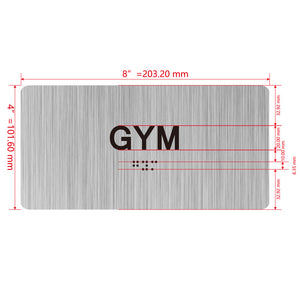 building sign 8X4 inch touch braille sign Braille BUILDING SIGN