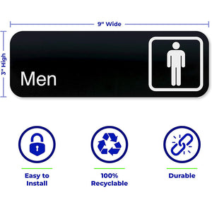 Bathroom sign Acrylic PMMA Men's and women's toilets Tips House sign Acrylic washroom sign