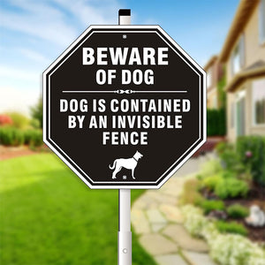 Aluminum Residential Yards with Piles Beware of Dogs Reflective Metal Yard Signs Beware of Dogs