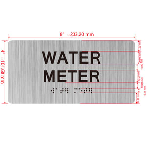 building sign 8X4 inch touch braille sign Braille BUILDING SIGN