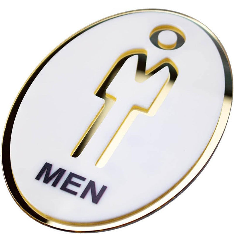 acrylic bathroom door number three-dimensional men's and women's toilets signage office toilet reminder MEN