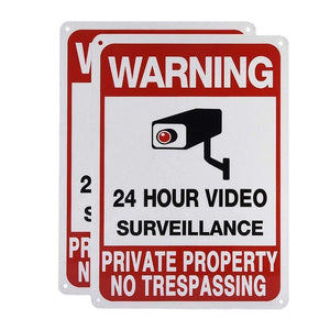 Private Property No Trespass Sign Outdoor Video Surveillance Sign Sign 10 x 7 inches