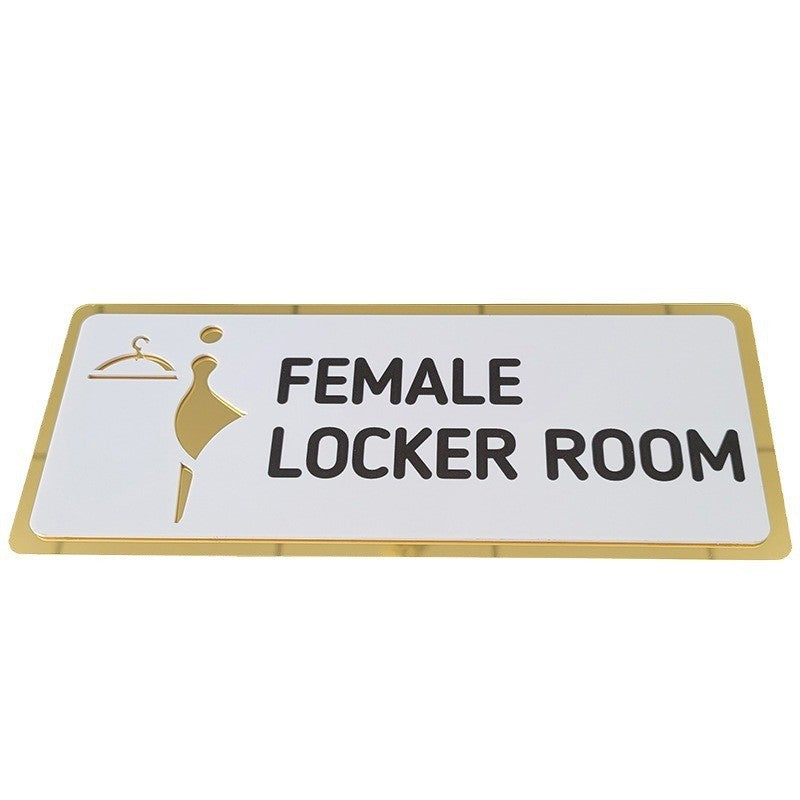 3D three-dimensional hollow men's and women's toilets signage portal sign UV acrylic toilet sign