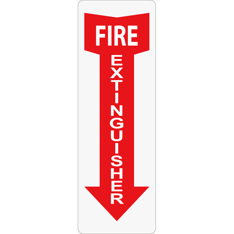 Vinyl Fire Safety Fire Extinguisher Logo Sticker Tip FIRE Sticker