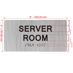 building sign 8X4 inch touch braille sign Braille BUILDING SIGN