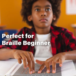 Braille alphabet board with raised numbers and punctuation marks, Braille learning aids for beginners, teaching aids for blind children