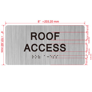 building sign 8X4 inch touch braille sign Braille BUILDING SIGN