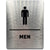 Braille signage Men's and women's toilets Touch MEN WOMEN Braille signage